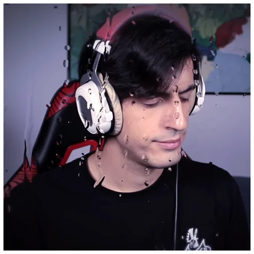 человеческое лицо наушники Человек