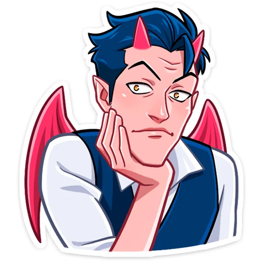Sticker Дьявол @nyasticks - 10