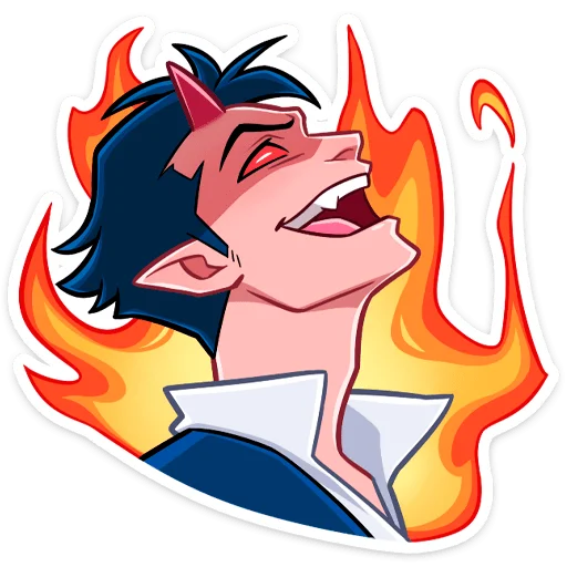 Sticker Дьявол @nyasticks - 9