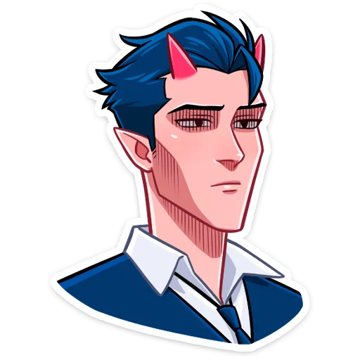 Sticker Дьявол @nyasticks - 8