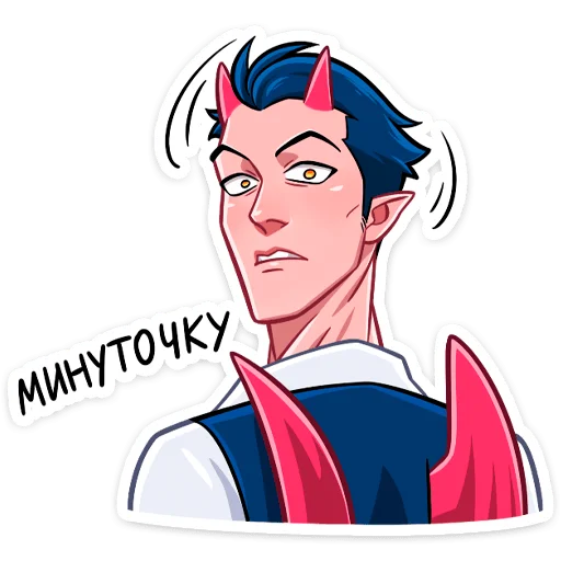 Sticker Дьявол @nyasticks - 6
