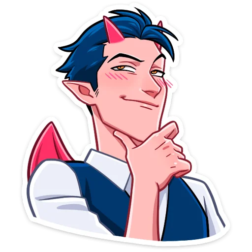 Sticker Дьявол @nyasticks - 5