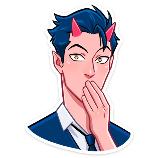 Sticker Дьявол @nyasticks - 2