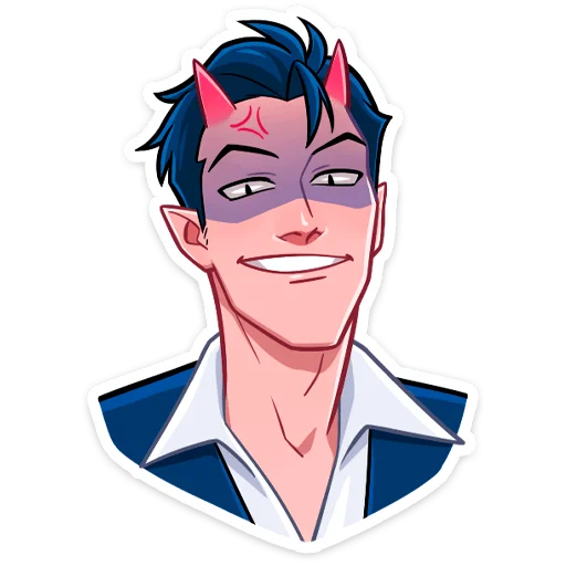 Sticker Дьявол @nyasticks - 1