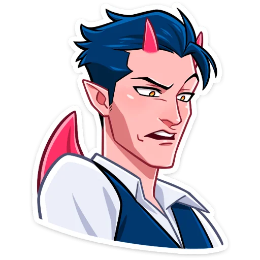 Sticker Дьявол @nyasticks - 0