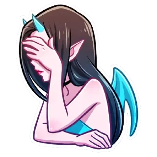 Стикер Дьяволица Даниэла : @JustPlumColor - 2