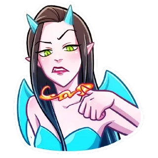 Стикер Дьяволица Даниэла : @JustPlumColor - 4