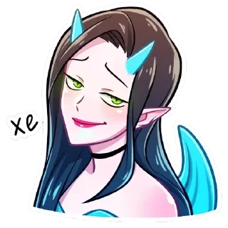 Стикер Дьяволица Даниэла : @JustPlumColor - 6