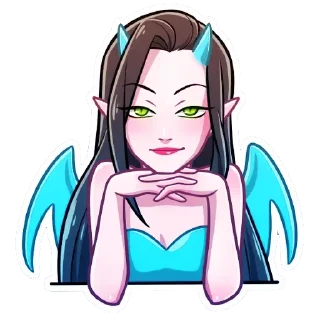 Стикер Дьяволица Даниэла : @JustPlumColor - 11