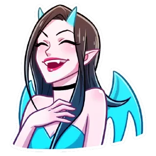 Стикер Дьяволица Даниэла : @JustPlumColor - 9