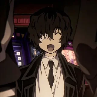 Стикер Бродячие псы @anime_sticks - 5