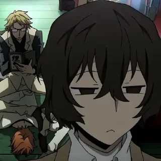 Стикер Бродячие псы @anime_sticks - 3