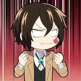 Стикер Бродячие псы @anime_sticks - 9