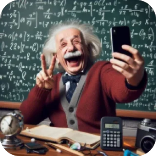 Sticker Эйнштейн @Mr_plum1 - 8