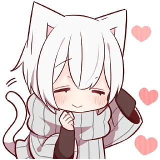 Sticker Усталый котёнок 2 @Nyasticks - 1