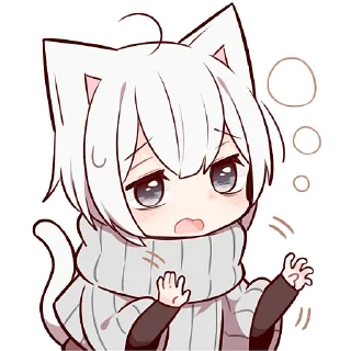 Sticker Усталый котёнок 2 @Nyasticks - 6