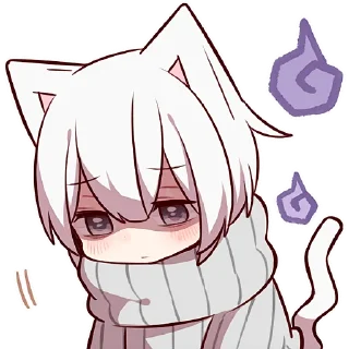 Sticker Усталый котёнок 2 @Nyasticks - 7