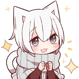 Sticker Усталый котёнок 2 @Nyasticks - 5