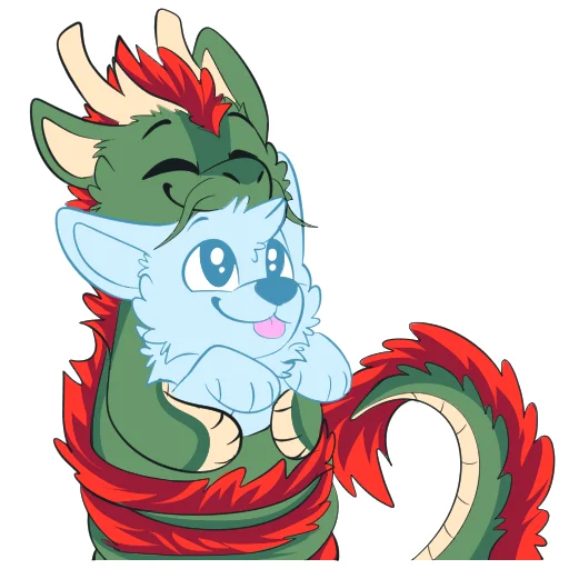 Sticker Easterndragonsbypulex - 1