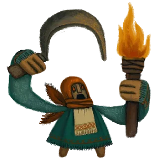 Sticker куколка покушай - 7