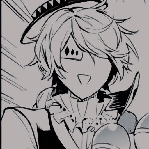 аниме эскиз иллюстрация