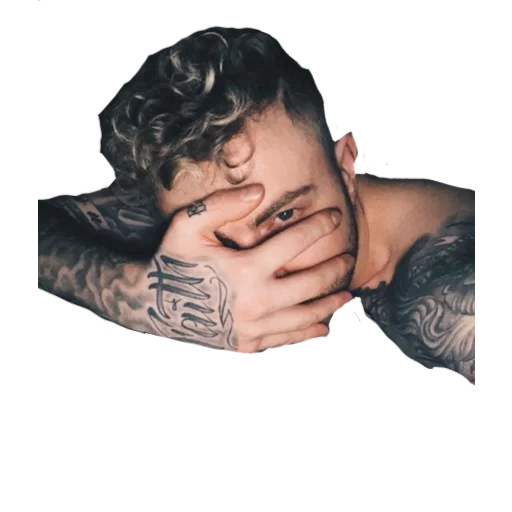 human face person tattoo