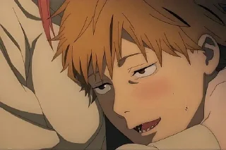 Sticker Человек бензопила @anime_stickerr - 8