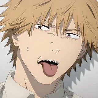 Sticker Человек бензопила @anime_stickerr - 4