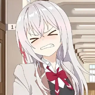 Sticker Аля иногда кокентничает @anime_stickerr - 9