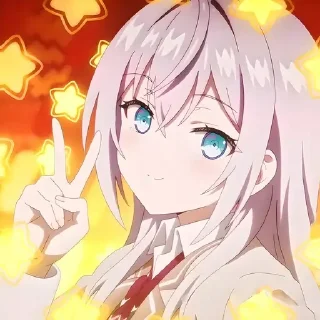 Sticker Аля иногда кокентничает @anime_stickerr - 7