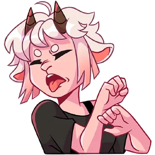 Стикер Эйко без надписей @stickers_vk - 4