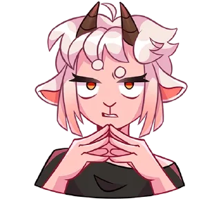 Стикер Эйко без надписей @stickers_vk - 10