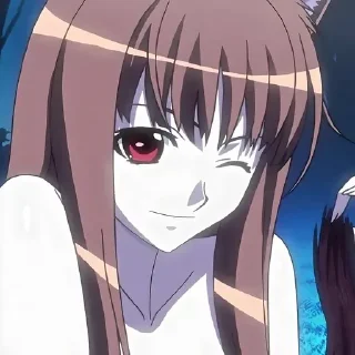 Sticker Волчица и пряности @anime_stickerr - 9