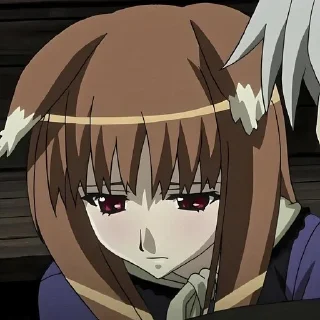 Sticker Волчица и пряности @anime_stickerr - 4