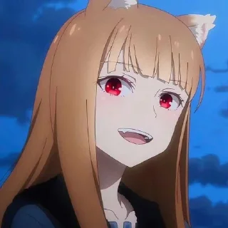 Sticker Волчица и пряности @anime_stickerr - 7