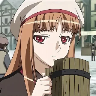 Sticker Волчица и пряности @anime_stickerr - 6