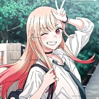 Стикер Марин Китагава @anime_stickerr - 4