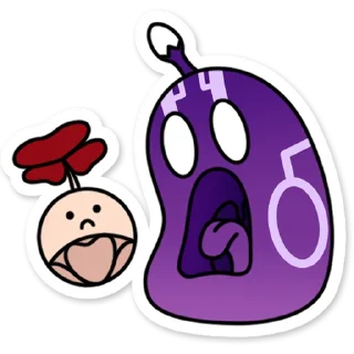 Стикер Электро слайм Genshin Impact - 0