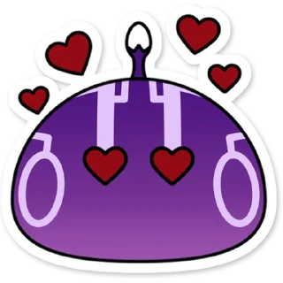 Стикер Электро слайм Genshin Impact - 9