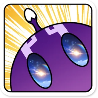 Стикер Электро слайм Genshin Impact - 4