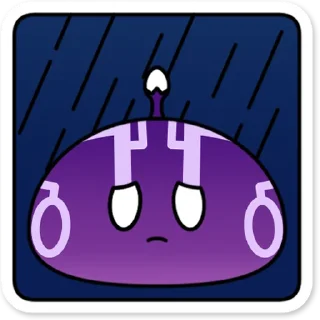 Стикер Электро слайм Genshin Impact - 10