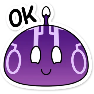 Стикер Электро слайм Genshin Impact - 2