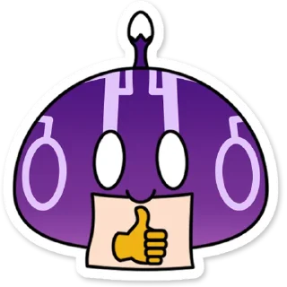 Стикер Электро слайм Genshin Impact - 6