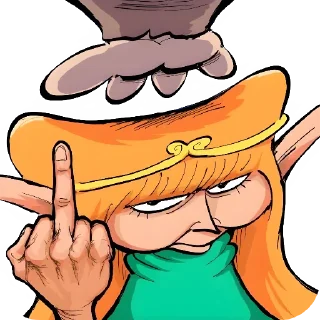 Sticker Elven hatred by Mf - 1