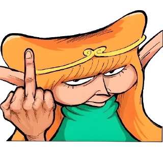 Sticker Elven hatred by Mf - 10