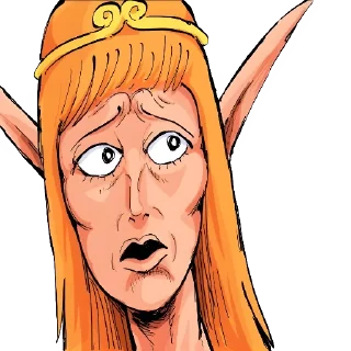 Sticker Elven hatred by Mf - 0