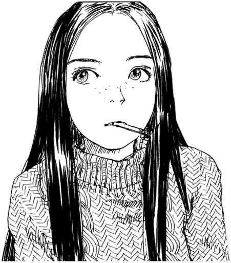 эскиз человеческое лицо рисование