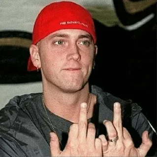 Стикер Eminem Fingers @stickersb2b - 2