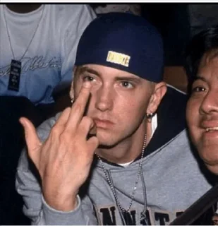 Стикер Eminem Fingers @stickersb2b - 5