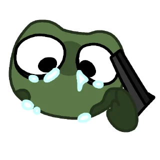 Sticker Эмоциональный Квак - 4